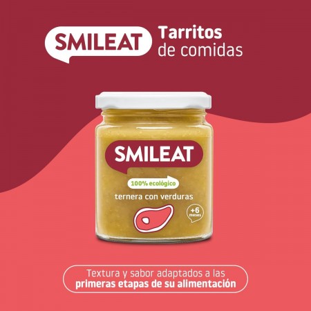 SMILEAT ECO POTITO TARRO DE TERNERA CON VERDURAS 230G