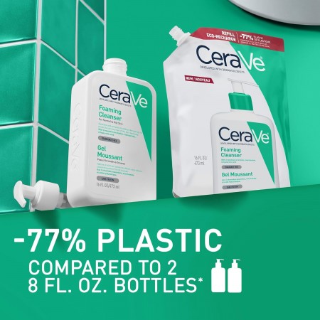 CERAVE LIMPIADOR ESPUMOSO RECARGA 473 ML