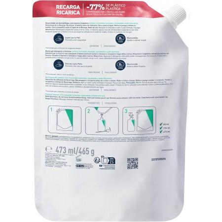 CERAVE LIMPIADOR ESPUMOSO RECARGA 473 ML