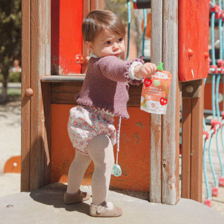 SMILEAT POUCH ECO DE SABOR FRESA Y PLATANO 100G