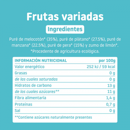 SMILEAT POUCH ECO SABOR FRUTAS VARIADAS 100G