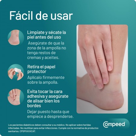 COMPEED AMPOLLAS APOSITO HIDROCOLOIDE TALON T-MED 5 APOSITOS