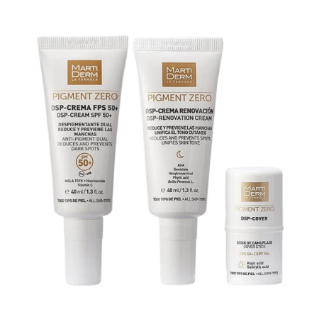 MARTIDERM PACK PROTOCOLO INTENSIVO ANTIMANCHAS: CREMA DE DIA 40ML + CREMA NOCHE 40ML + STICK 4ML