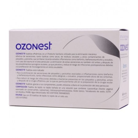 OZONEST 20 TOALLITAS OFTALMICAS