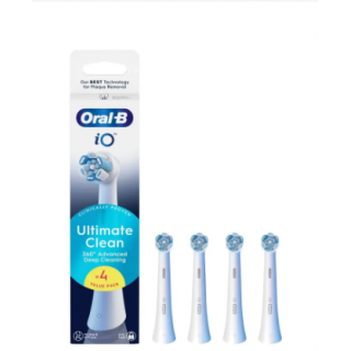 ORAL B RECAMBIOS IOS CABEZAL ULTIMATE CLEAN (AZUL) 4 RECAMBIOS BLANCOS