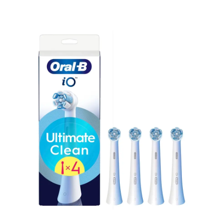ORAL B RECAMBIOS IOS CABEZAL ULTIMATE CLEAN (AZUL) 4 RECAMBIOS BLANCOS
