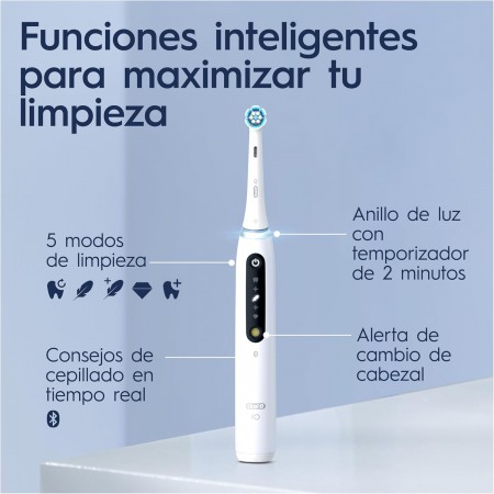 ORAL-B CEPILLO DENTAL ELECTRICO IO5 COLOR BLANCO + ESTUCHE