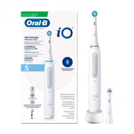 ORAL-B CEPILLO DENTAL ELECTRICO IO5 COLOR BLANCO + ESTUCHE