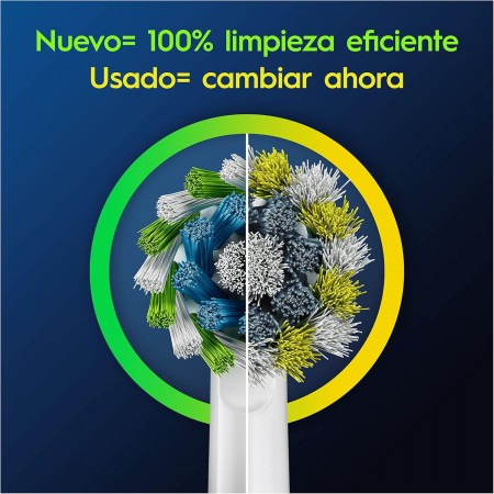 ORAL B RECAMBIOS CABEZALES CROSS ACTION DE CEPILLO ELECTRICO 3 RECAMBIOS
