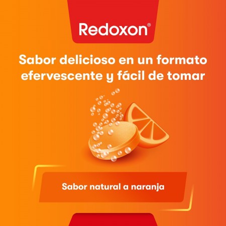 REDOXON EXTRA DEFENSAS TRIPLE ACCION VIT C,D Y ZINC 30 COMPRIMIDOS EFERVESCENTES SABOR NARANJA