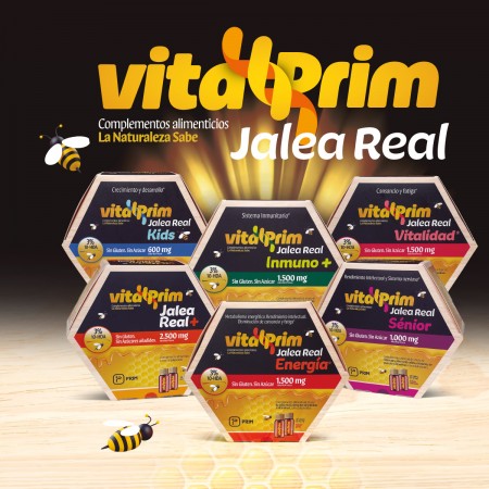 VITALPRIM JALEA REAL SIN AZUCARES 20 VIALES 10 ML