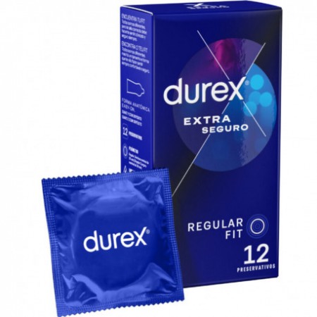 DUREX EXTRA SEGURO REGULAR FIT 12 PRESERVATIVOS