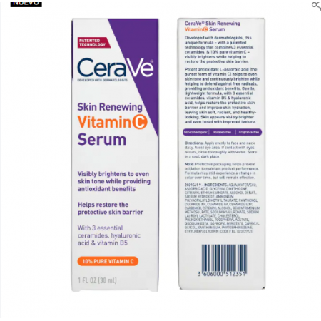 CERAVE SKIN RENEWING SERUM CON VITAMINA C 30 ML