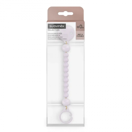 SUAVINEX SELECTION BROCHE CON PINZA DE SILICONA BOLITAS +0 MESES