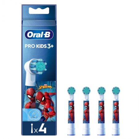 ORAL B RECAMBIOS CABEZALES CEPILLO ELECTRICO INFANTIL SPIDERMAN 4 RECAMBIOS