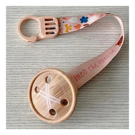 SUAVINEX BROCHE REDONDO DE MADERA CON CINTA REVERSIBLE 1 BROCHE