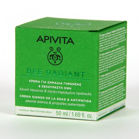 APIVITA COFRE NECESER BEE RADIANT CREMA RICA 50ML + REGALO MASCARILLA FACIAL ILUMINADORA ORANGE 50ML