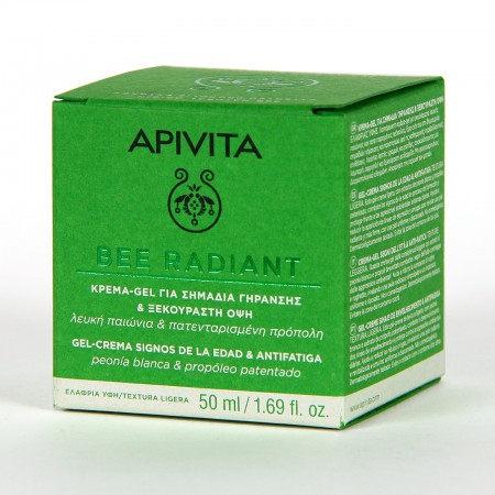 APIVITA COFRE NECESER BEE RADIANT CREMA LIGERA 50ML+REGALO MASCARILLA FACIAL ILUMINADORA ORANGE 50ML