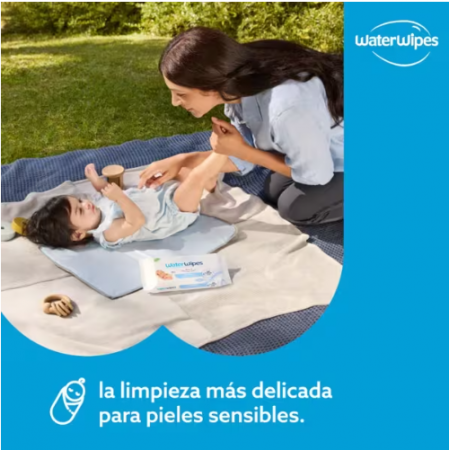 WATERWIPES BEBE 4 ENVASES 60 UNIDADES PACK ECONOMICO