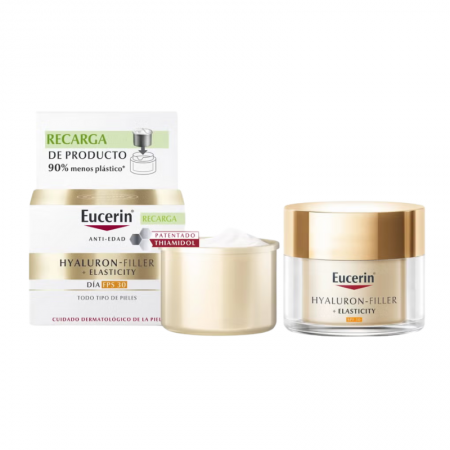 EUCERIN PACK HYALURON FILLER+ELASTICITY CREMA DE DIA FPS30 50 ML + RECARGA CREMA DE DIA FPS30 50 ML