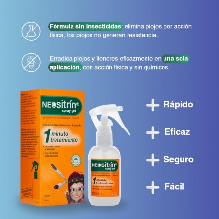 NEOSITRIN PACK ELIMINA SPRAY-GEL 60ML + PROTECT ACONDICIONADOR 100ML + REGALO CHAMPÚ Y LEBDRERA