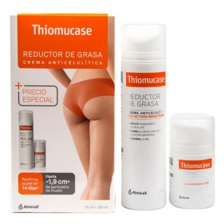 THIOMUCASE KIT REDUCTOR DE GRASA: CREMA ANTICELULITICA 200ML + CREMA ANTICELULITICA 50ML