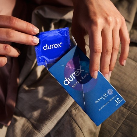 DUREX EXTRA SEGURO REGULAR FIT 12 PRESERVATIVOS