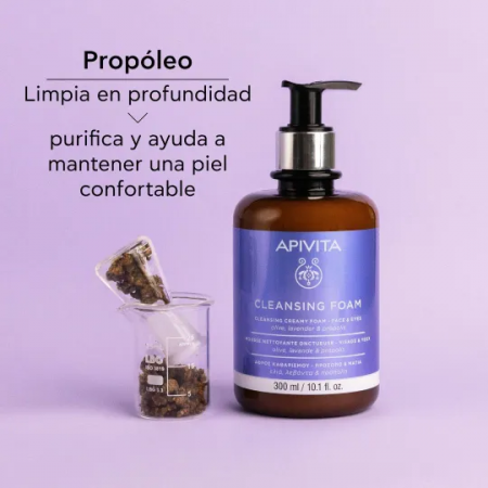 APIVITA CREMA ESPUMA LIMPIADORA ROSTRO-OJOS 300 ML