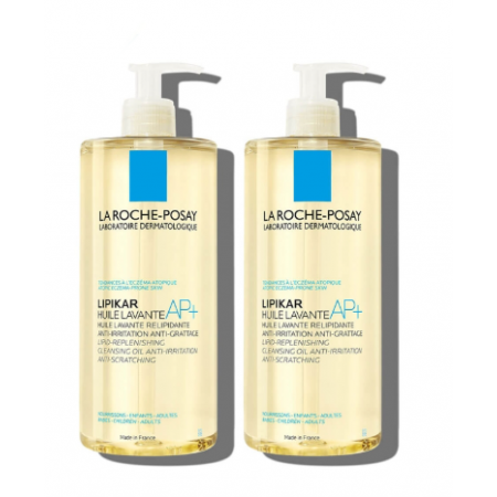 LA ROCHE POSAY DUPLO LIPIKAR ACEITE LAVANTE DE DUCHA RELIPIDIZANTE 2 X 1 LITRO