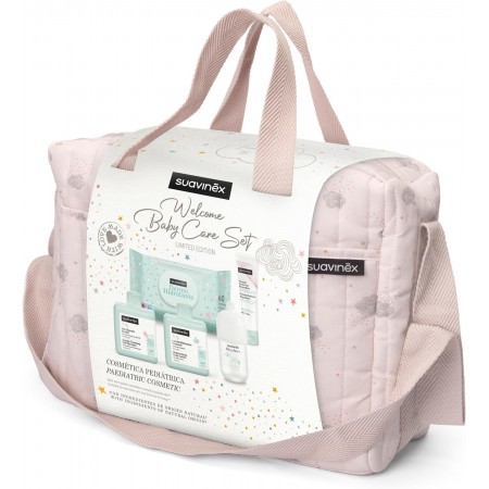 SUAVINEX BOLSO WELCOME BABY SET COLOR ROSA