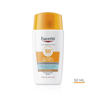 EUCERIN SUN HYDRO PROTECT SPF50+ ULTRA LIGHT CON COLOR MEDIO FLUIDO 50 ML