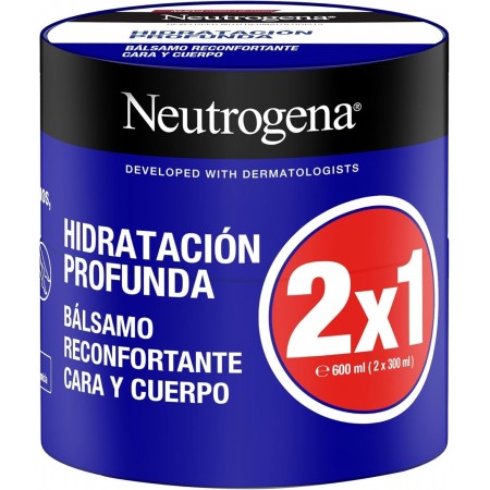 NEUTROGENA DUPLO BALSAMO CORPORAL RECONFORTANTE TARRO 2 X 300ML