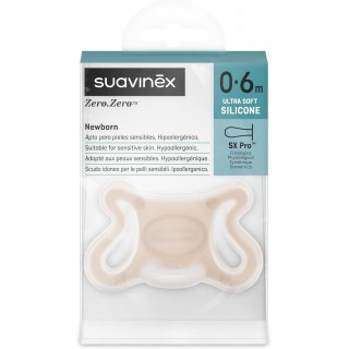 SUAVINEX ZERO ZERO CHUPETE SILICONA FISIOLOGICO SX PRO 0-6 MESES 1 CHUPETE CARAMEL