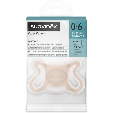 SUAVINEX ZERO ZERO CHUPETE SILICONA FISIOLOGICO SX PRO 0-6 MESES 1 CHUPETE CARAMEL