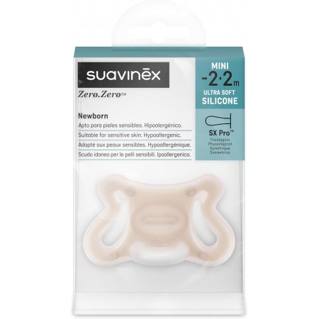 SUAVINEX ZERO ZERO CHUPETE SILICONA FISIOLOGICO SX -2 MESES