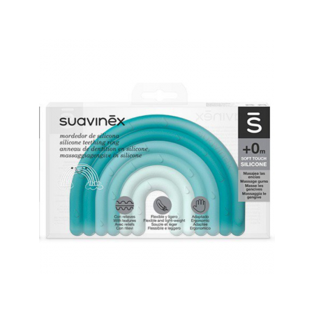 SUAVINEX MORDEDOR DE SILICONA MASAJEA LAS ENCIAS +0 MESES