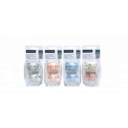 SUAVINEX CHUPETE SILICONA ANATOMICO CLASICO 6-18M 2 CHUPETES