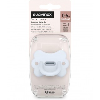 SUAVINEX CHUPETE SILICONA FISIOLOGICO SX PRO SELECTION 6-18 MESES SMOOTHIE BUTTERFLY
