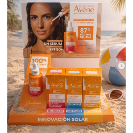 AVENE ULTRA SERUM SPF 50+ PROTECCION CELULAR HIDRATACION DURADERA 30 ML