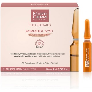 MARTIDERM FORMULA Nº10 HD COLOR TOUCH SPF30 10 AMPOLLAS 2 ML