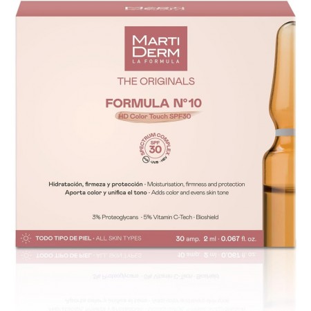 MARTIDERM FORMULA Nº 10 HD COLOR TOUCH SPF30 30 AMPOLLAS 2 ML