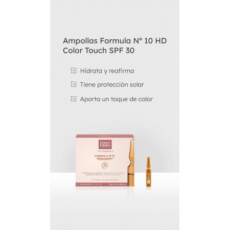 MARTIDERM FORMULA Nº 10 HD COLOR TOUCH SPF30 30 AMPOLLAS 2 ML
