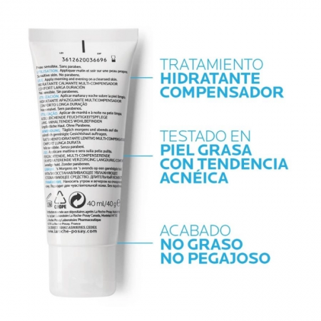 LA ROCHE POSAY EFFACLAR H ISO-BIOME CREMA HIDRATANTE COMPENSADORA 40 ML