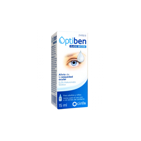 OPTIBEN OJOS SECOS GOTAS OFTÁLMICAS 15 ML