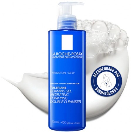 LA ROCHE POSAY TOLERIANE GEL ESPUMOSO DOBLE LIMPIADOR 400 ML