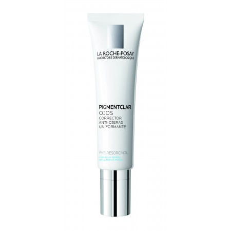 Tubo de 15 ml con boquilla metálica de La Roche-Posay Pigmentclar contorno de ojos