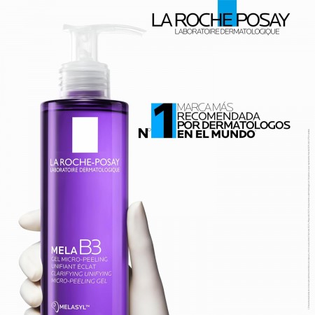 Gel micropeeling clarificante La Roche-Posay Mela B3 avalado por dermatólogos