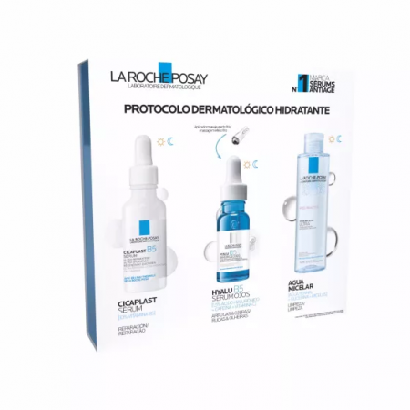 LA ROCHE POSAY PACK PROTOCOLO HIDRATANTE CICAPLAST SERUM B5 30ML + HYALU B5 OJOS 5 ML + AGUA MICELAR