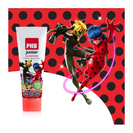 PHB PACK JUNIOR: CEPILLO JUNIOR LADYBUG + GEL DENTIFRICO JUNIOR SABOR TROPICAL 75ML + LLAVERO REGALO