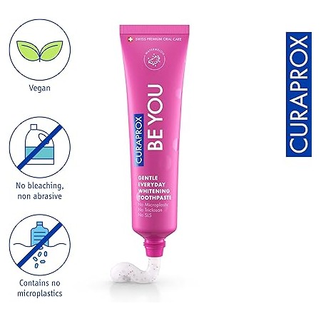 BE YOU CURAPROX PASTA DE DIENTES BLANQUEADORA 60 ML SABOR WATERMELON